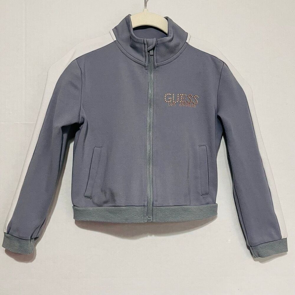 Guess Kids Gray Track Jacket   Girls Size 5